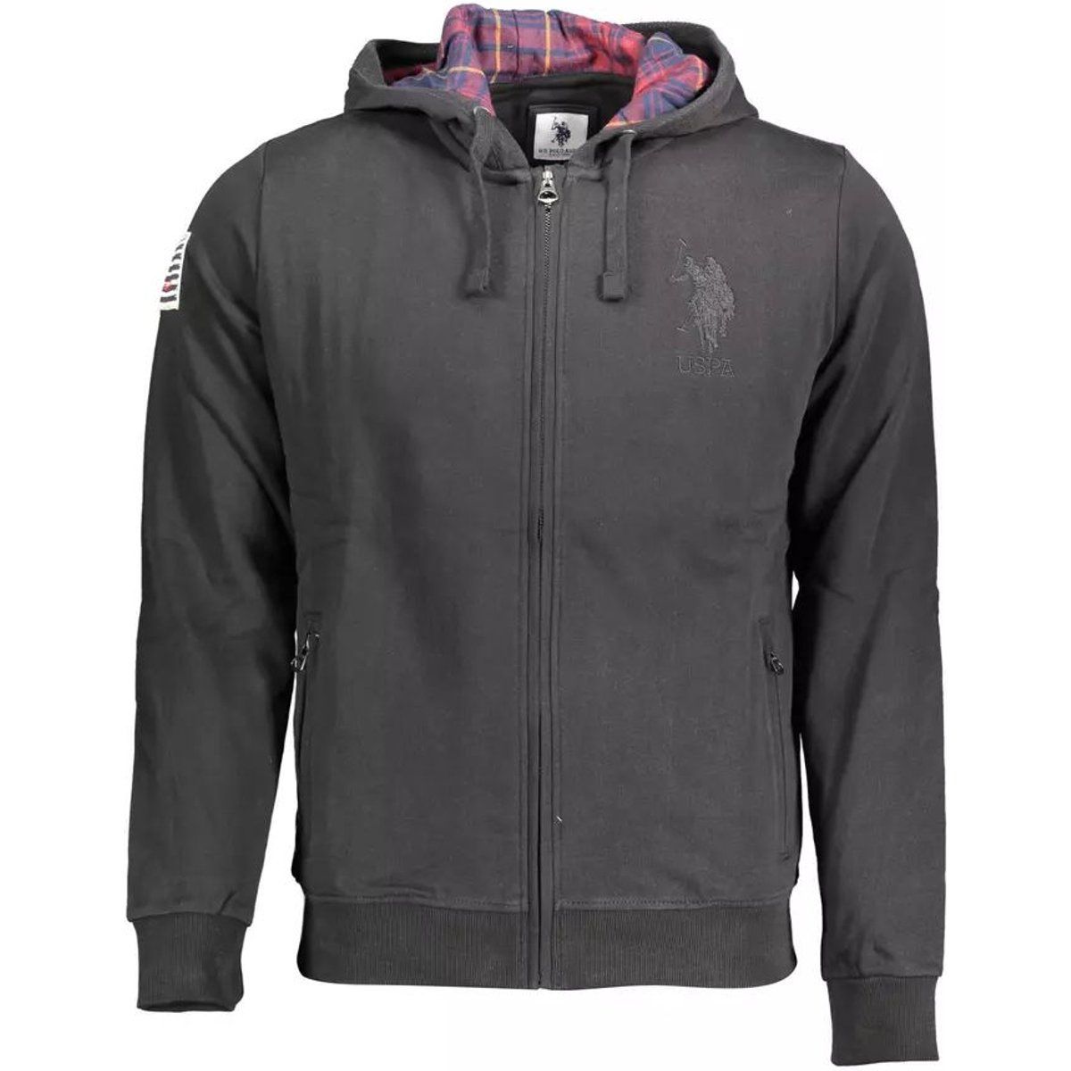 Herren Fleece Kapuzenpullover mit Reißverschluss