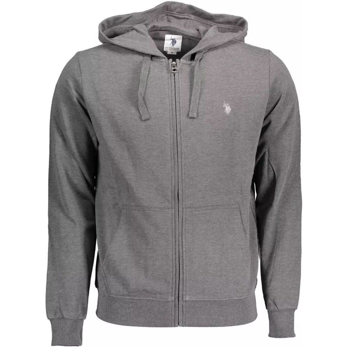 Klassischer Kapuzenpullover mit durchgehendem Reißverschluss