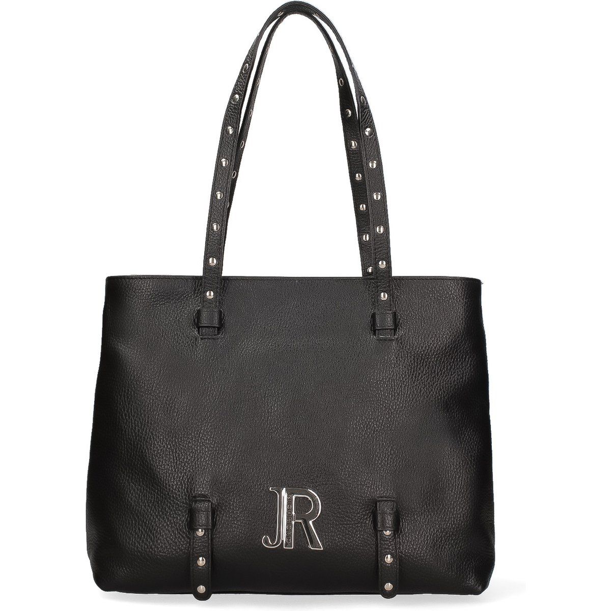Minimalistische Ledertasche mit Nieten