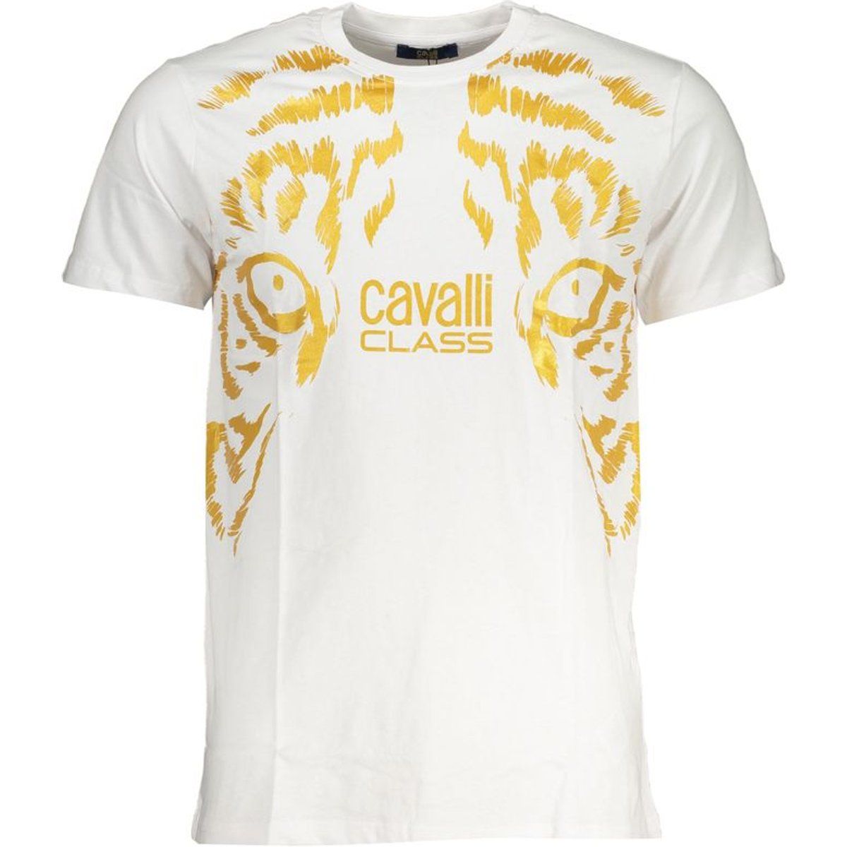 T-Shirt mit Tigergrafik und Rundhalsausschnitt