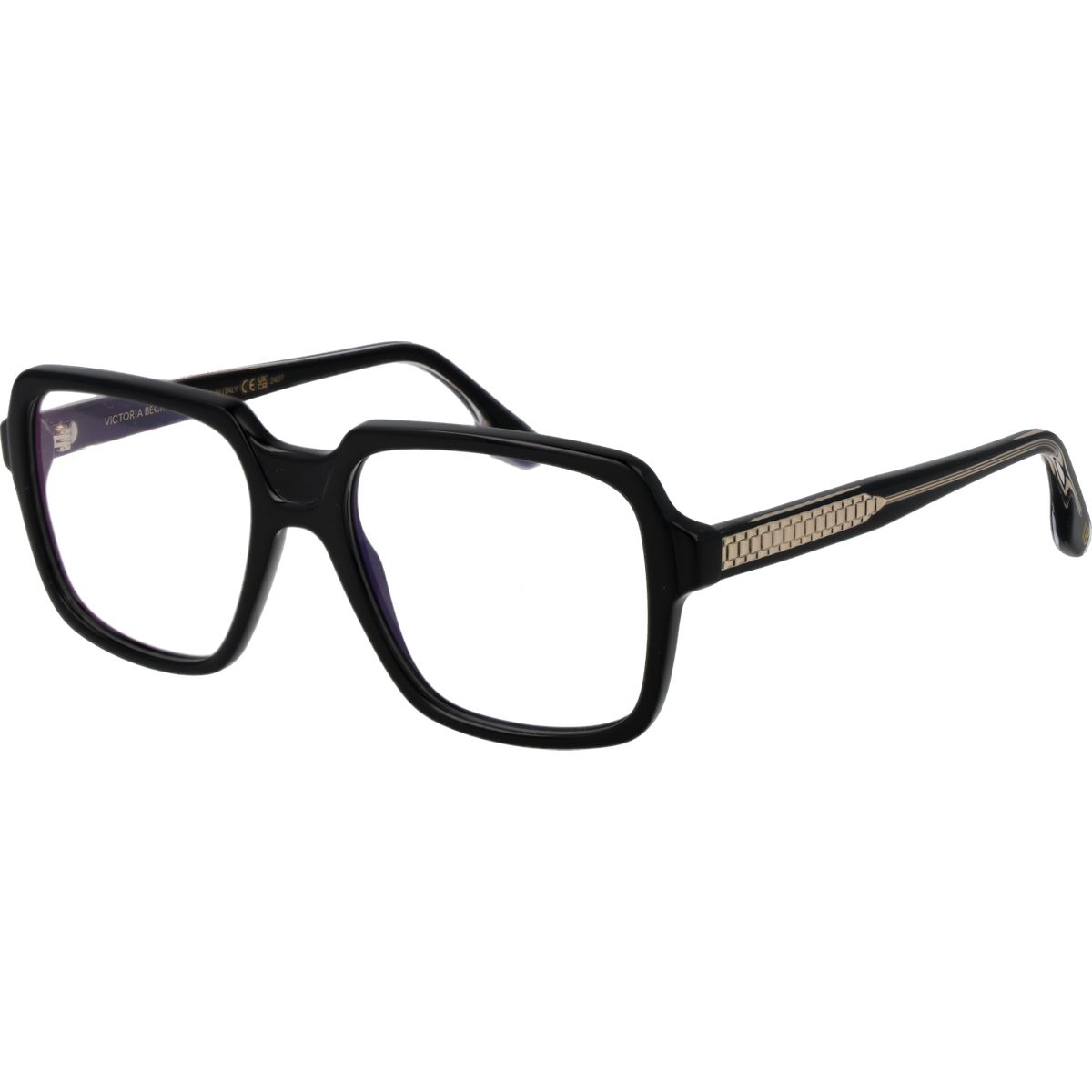 Schwarze Acetat Quadratische Vollrandbrille