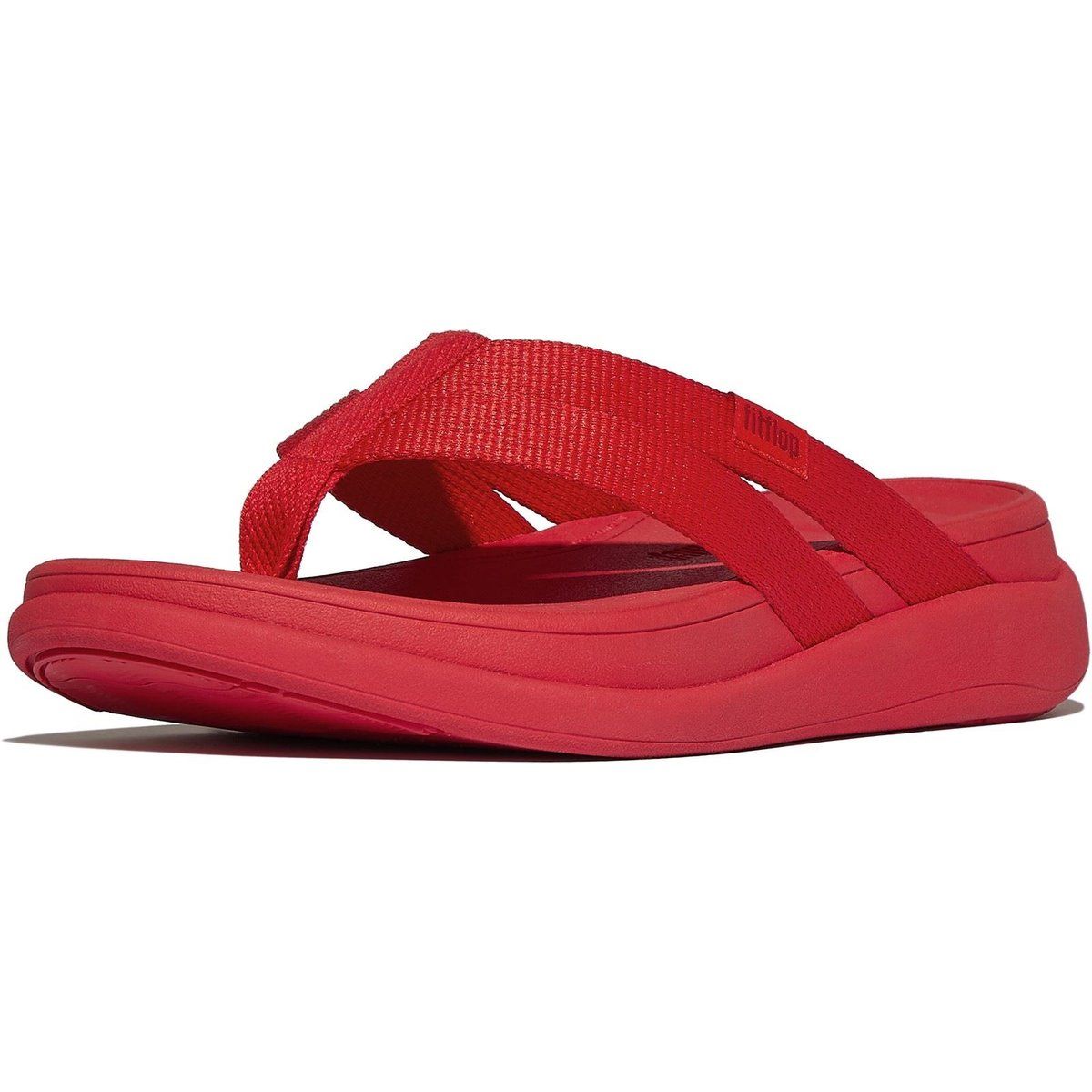 Fitflop F-Mode Go Polyester Damen Rote Sandalen