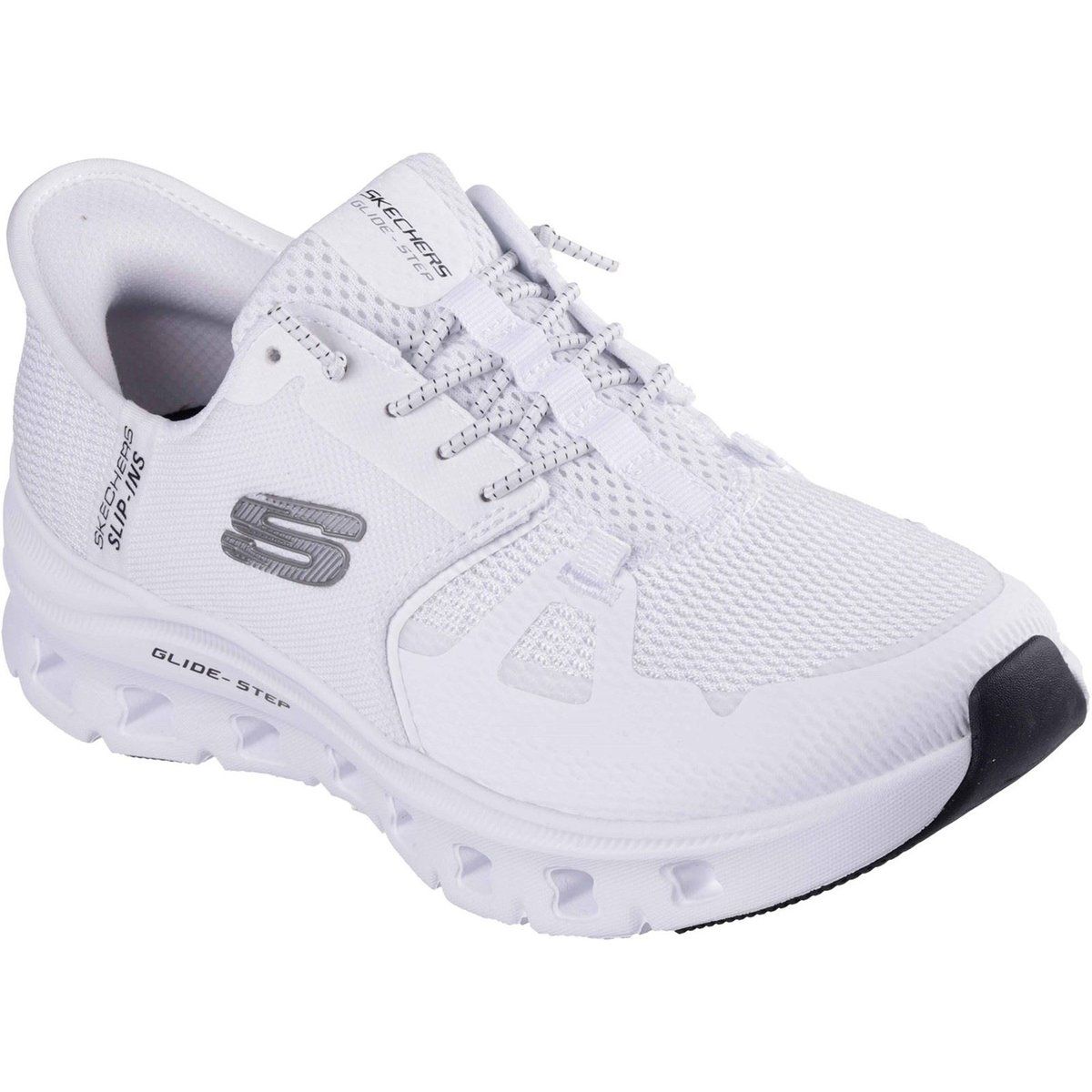 Weiße Slip-Ins Glide-Step Pro Sneakers