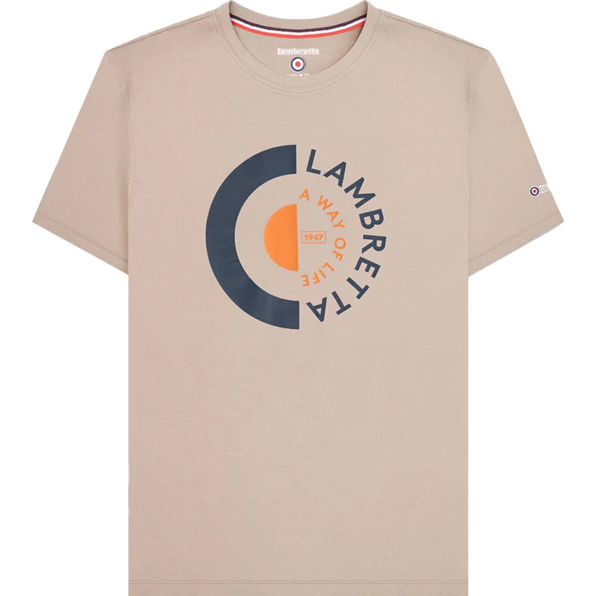 Retro Grafikdruck Baumwoll T-Shirt