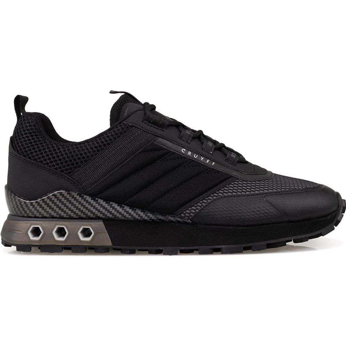 Moderne schwarze Runner-Sneakers