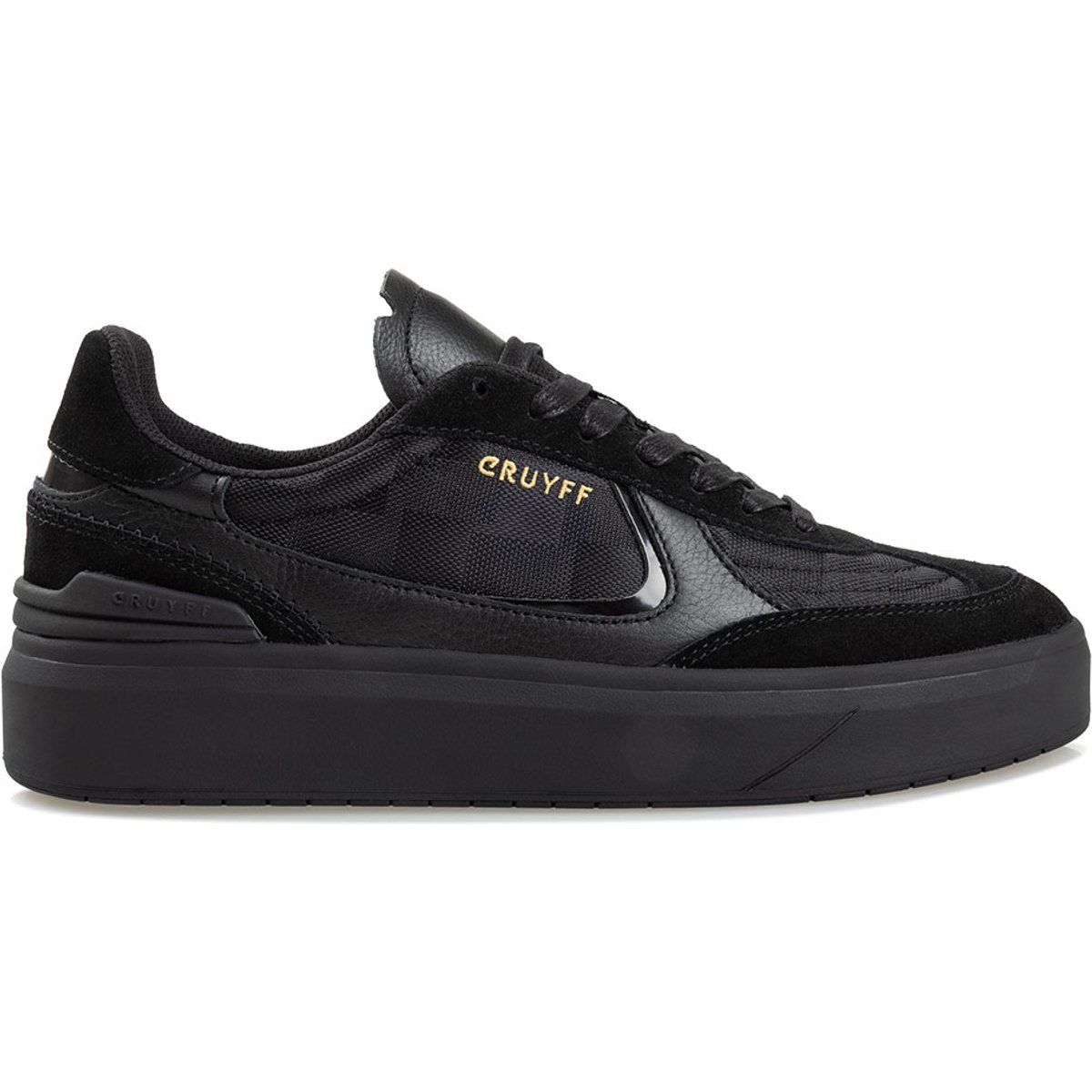 Moderne Plateausneakers in Schwarz