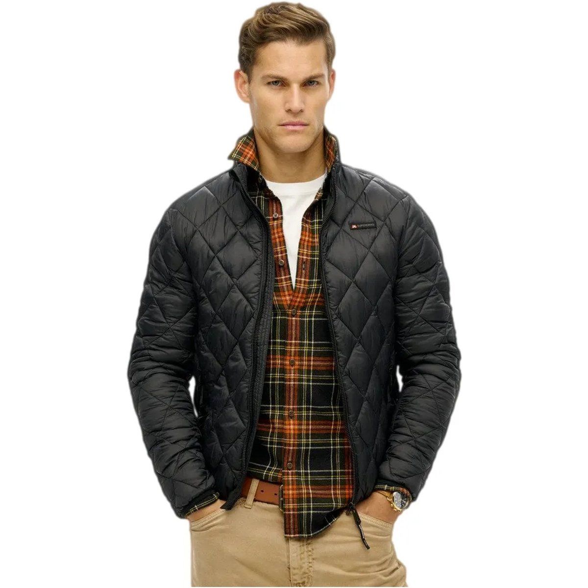 Herren Leichtgewichtige Diamant-Steppjacke