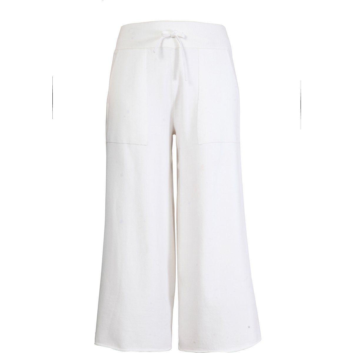 Weite, verkürzte Strickhose