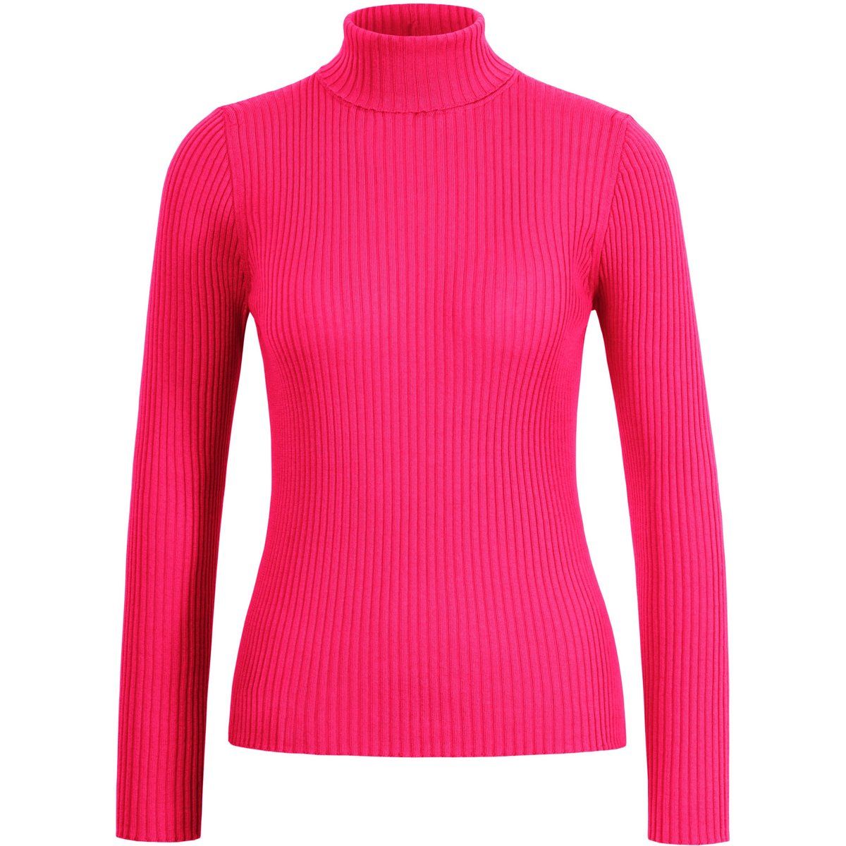 Gerippter Strick Rollkragenpullover