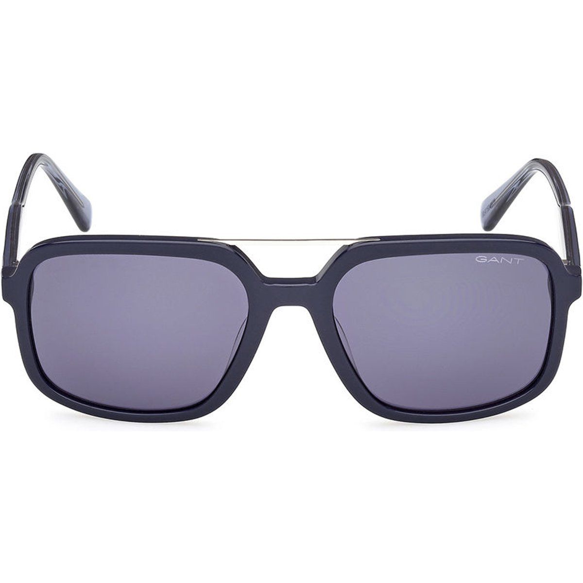 Moderne eckige Sonnenbrille mit Doppelsteg