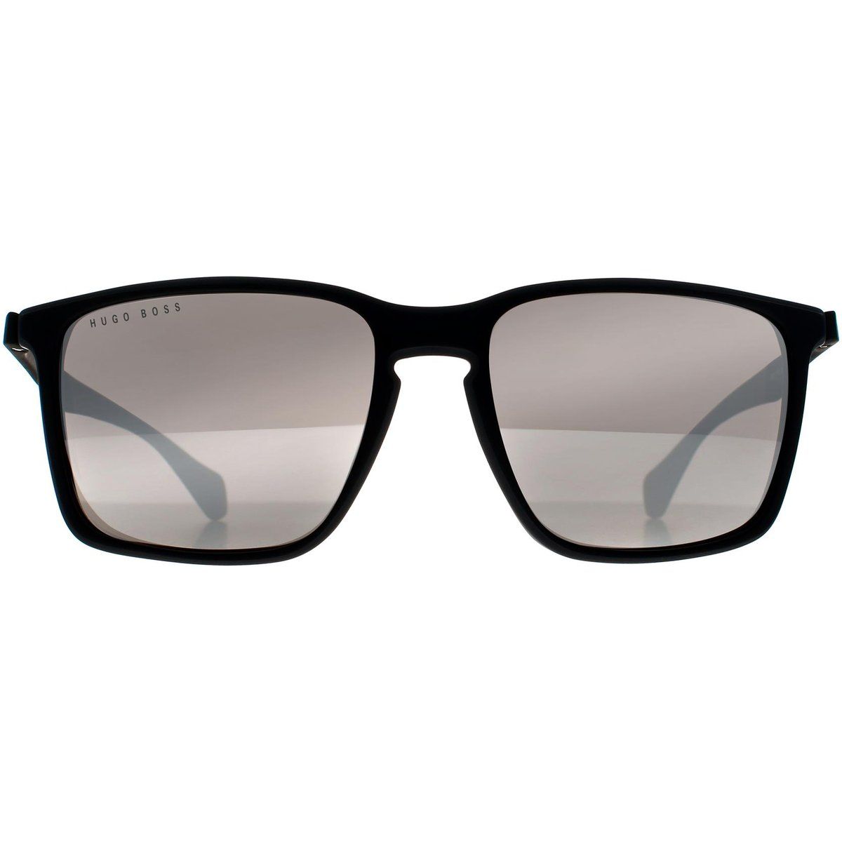 Schwarze Rechteckige Sonnenbrille für Herren