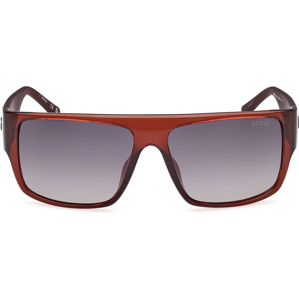 Rechteckige Sonnenbrille mit flacher Oberseite