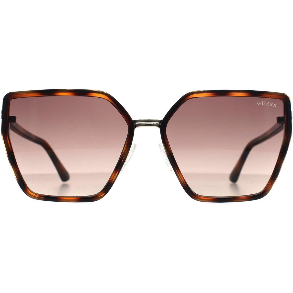Elegante Butterfly Sonnenbrille Braun Farbverlauf Gläser