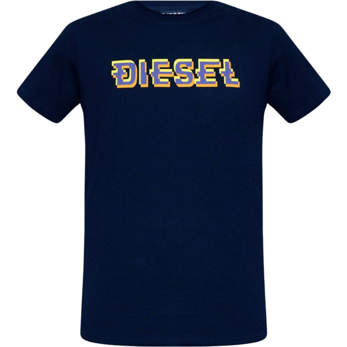 Diesel Pixel Logo Baumwoll-T-Shirt