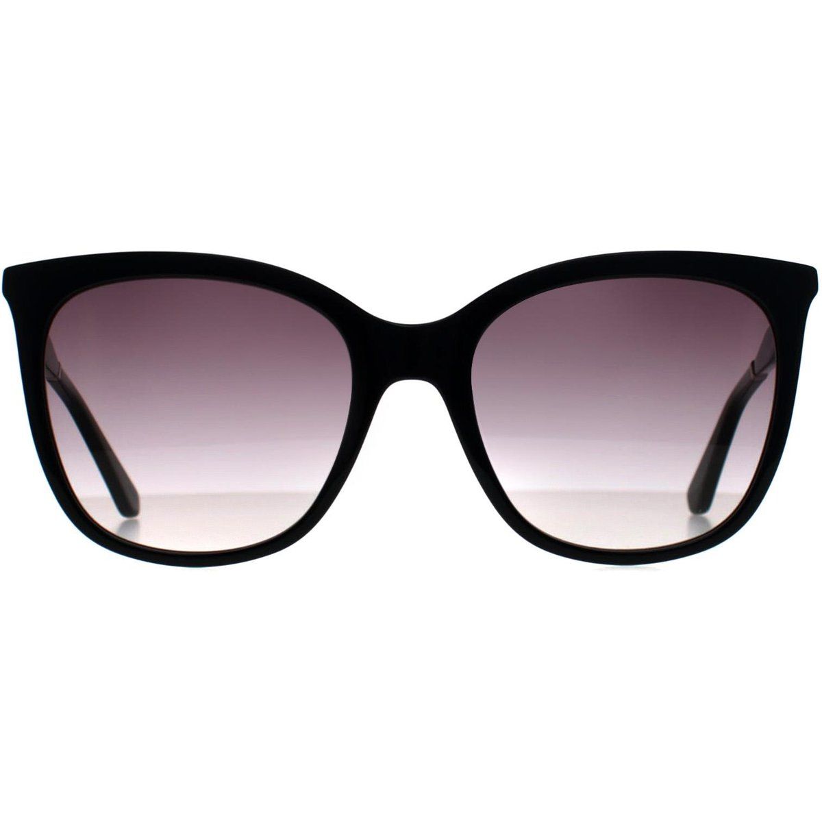 Schwarze Cat-Eye Sonnenbrille mit Farbverlaufsgläsern