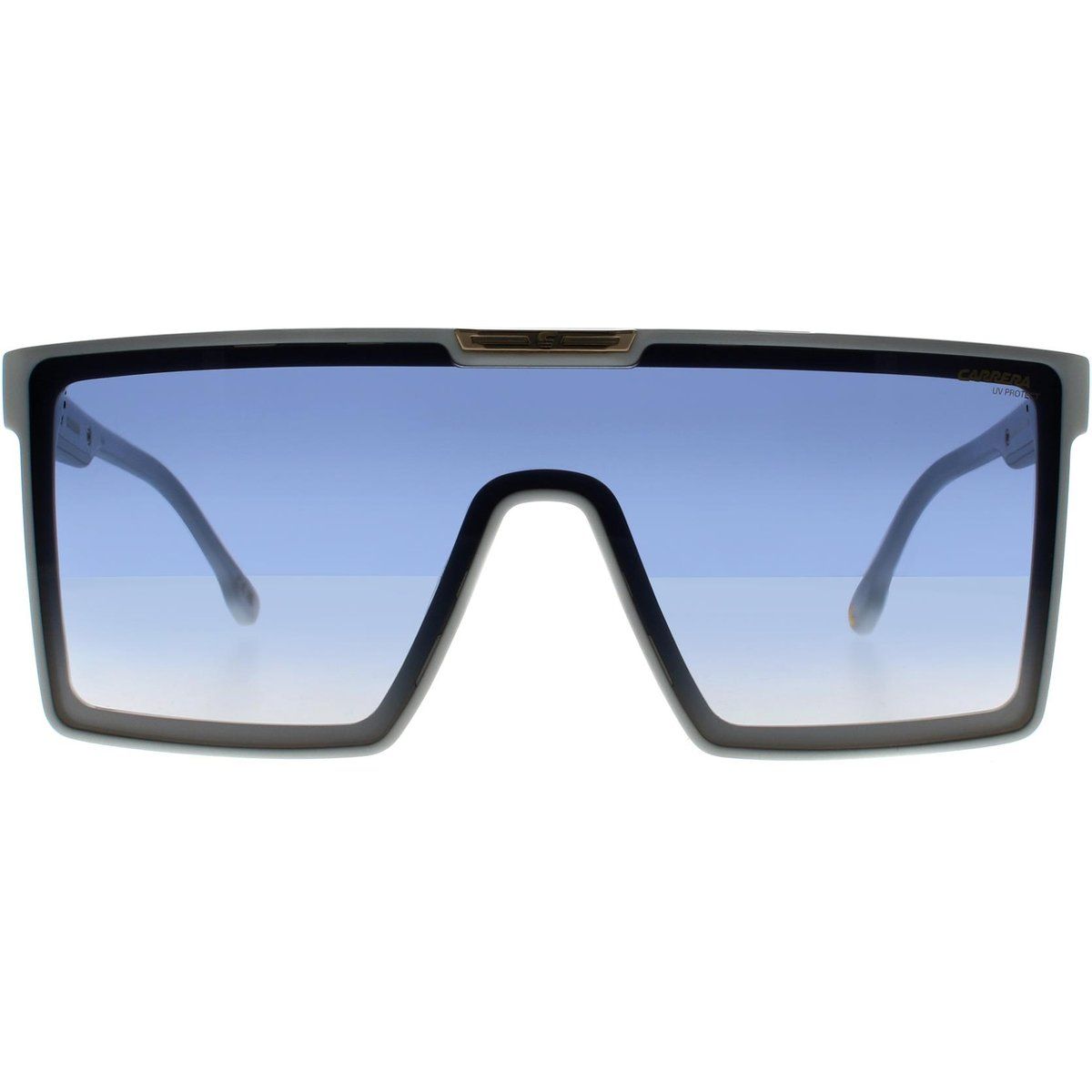 Übergroße Shield Sonnenbrille mit Farbverlauf