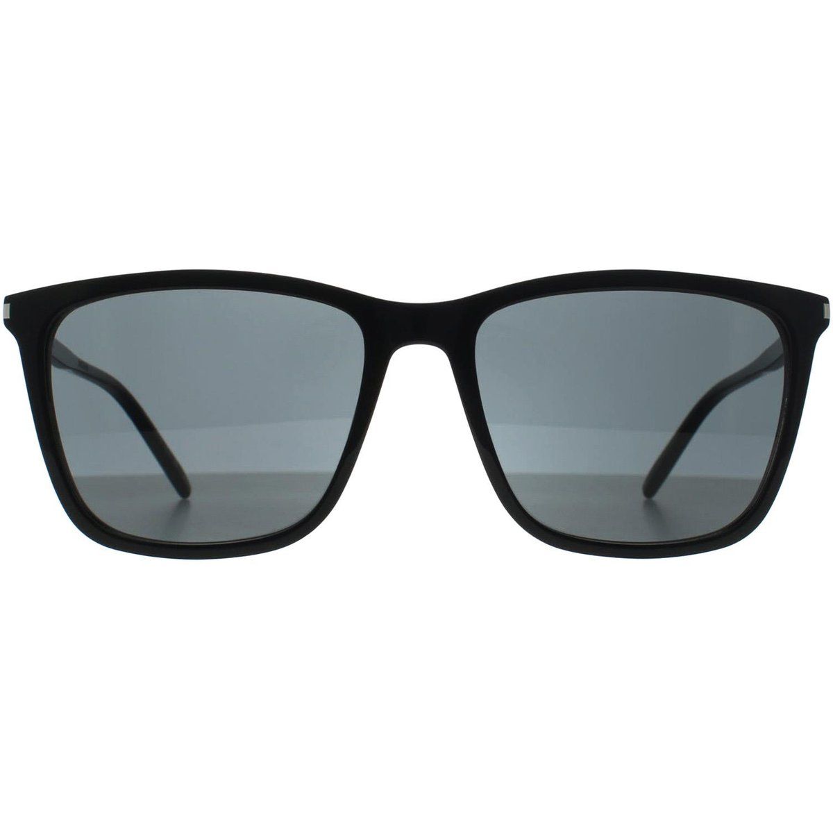 Quadratische Sonnenbrille Glänzend Schwarz