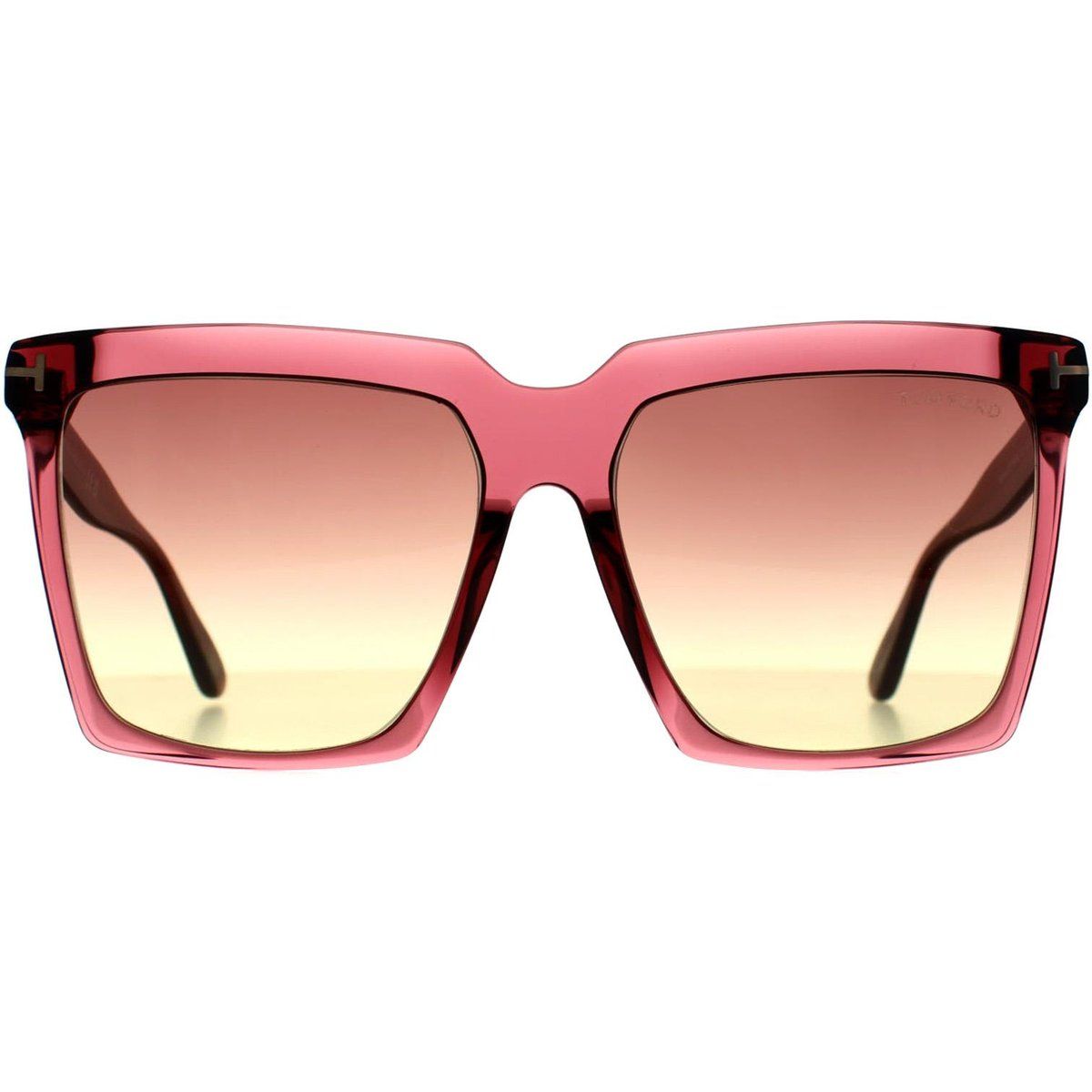 Quadratische Bordeaux-Verlaufs Sonnenbrille
