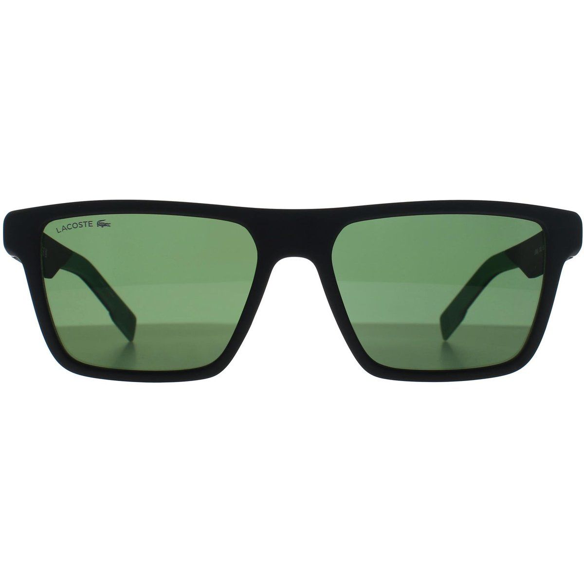 Matte schwarze rechteckige Sonnenbrille