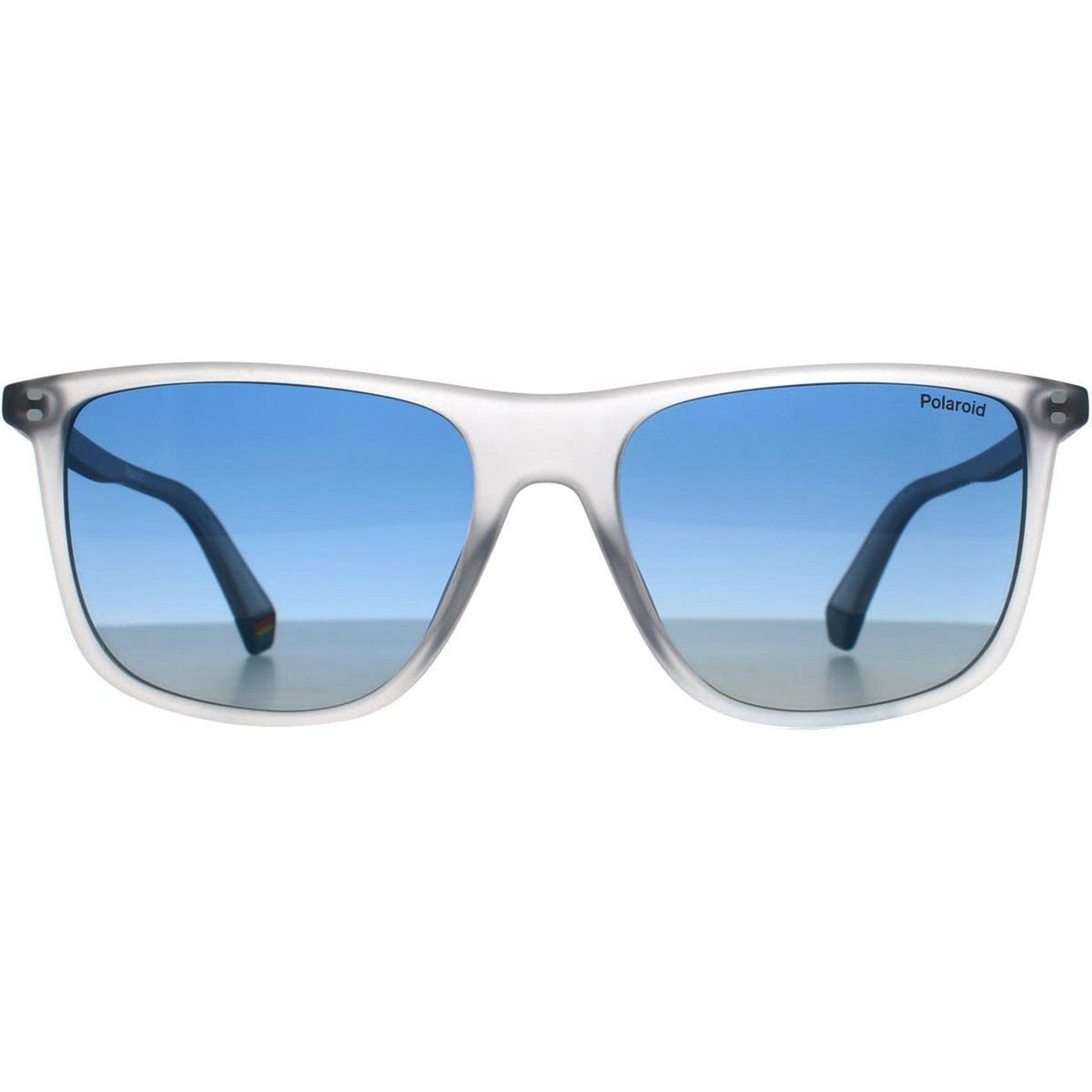 Rechteckige Kristallblaue Gradienten-Sonnenbrille
