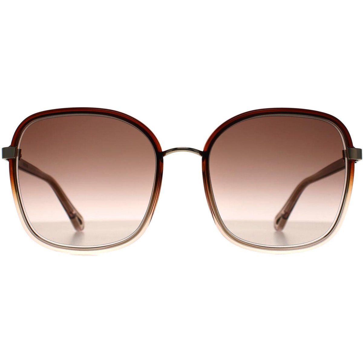 Quadratische Sonnenbrille mit Farbverlaufsgläsern