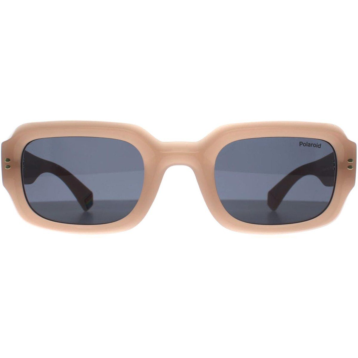 Markante rechteckige Acetat-Sonnenbrille
