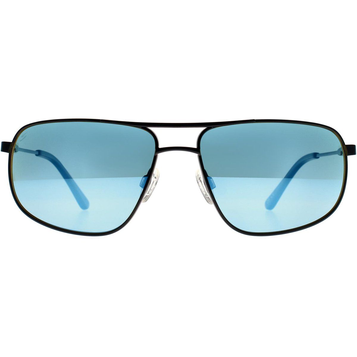 Klassische Pilotenbrille mit blauen Gläsern