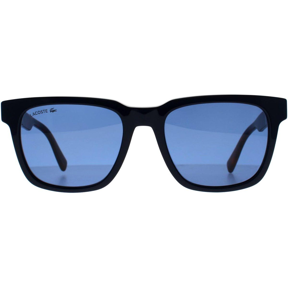 Quadratische Sonnenbrille mit blauen Gläsern
