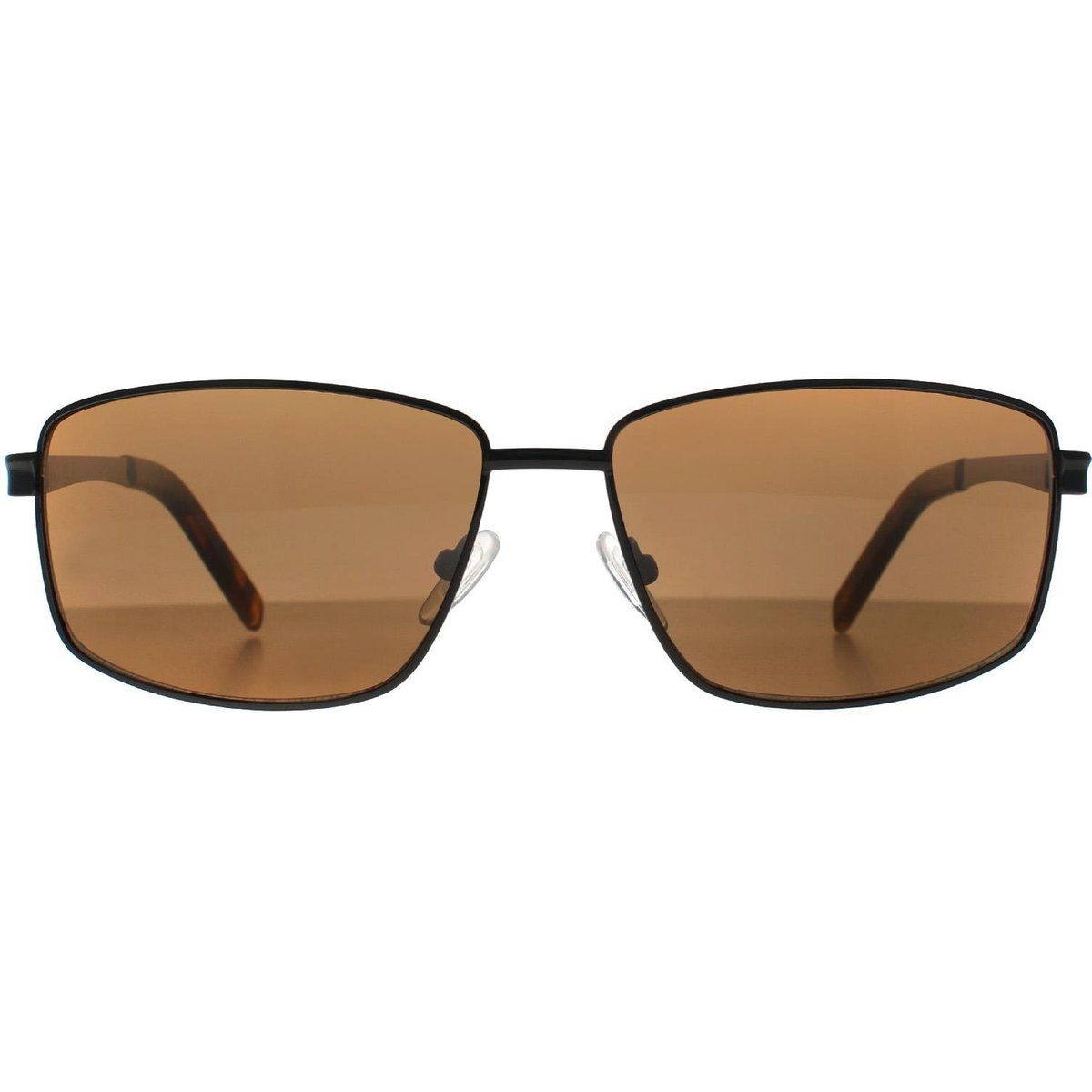 Klassische Rechteckige Sonnenbrille mit Braunen Gläsern