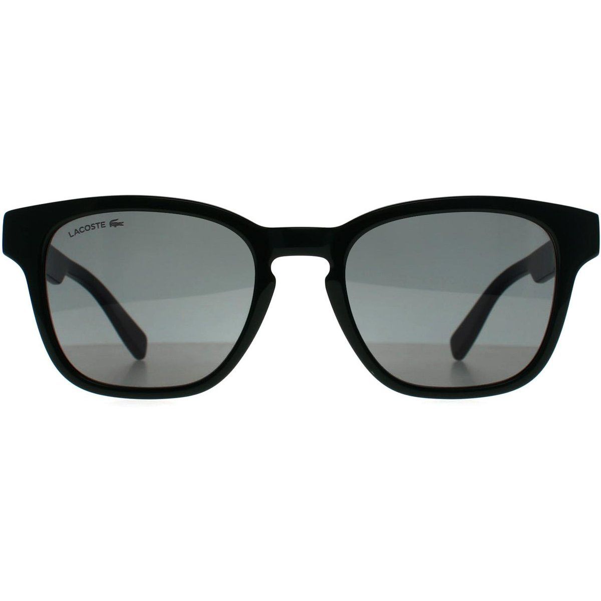 Klassische Sonnenbrille mit quadratischem Rahmen und grauen Gläsern