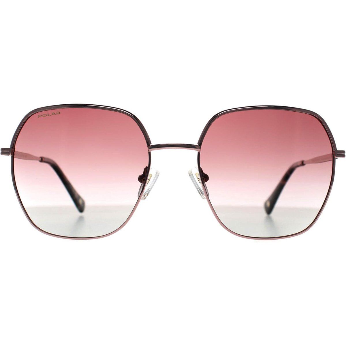 Elegante achteckige Sonnenbrille mit Farbverlaufsgläsern