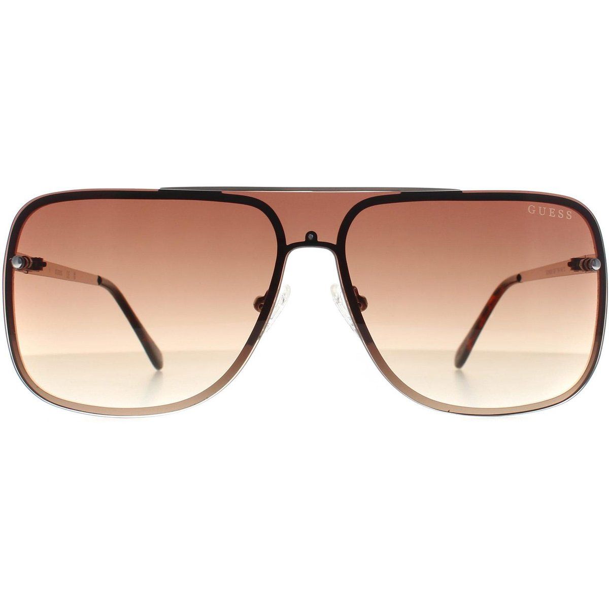 Oversize-Schild-Sonnenbrille mit Verlaufsgläsern