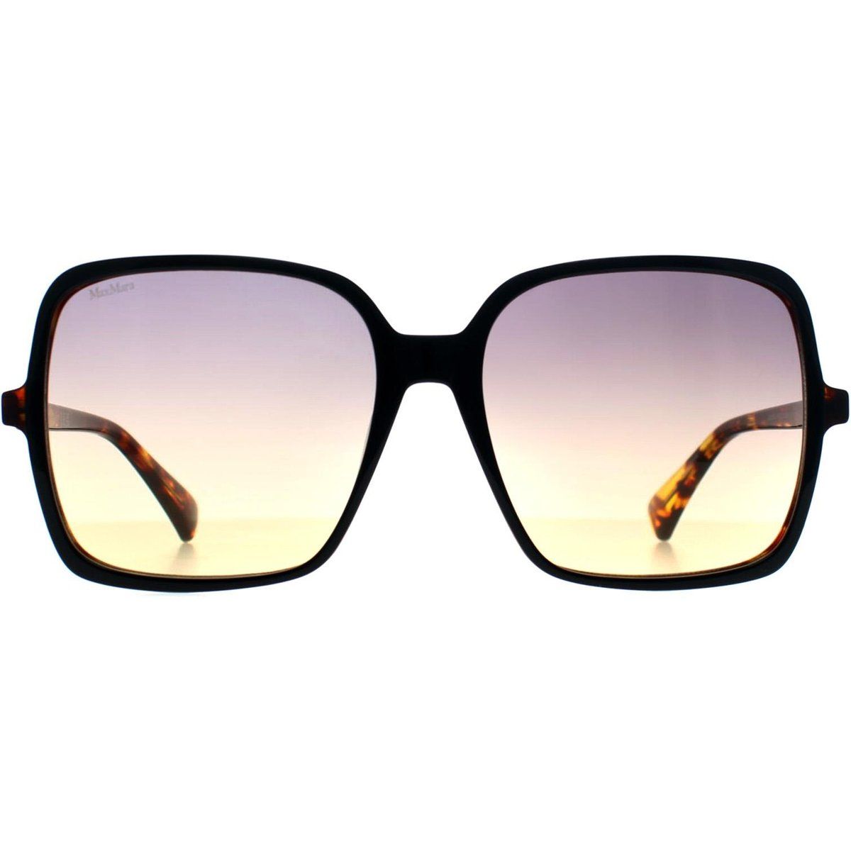 Quadratische Havana Braun Farbverlauf Sonnenbrille