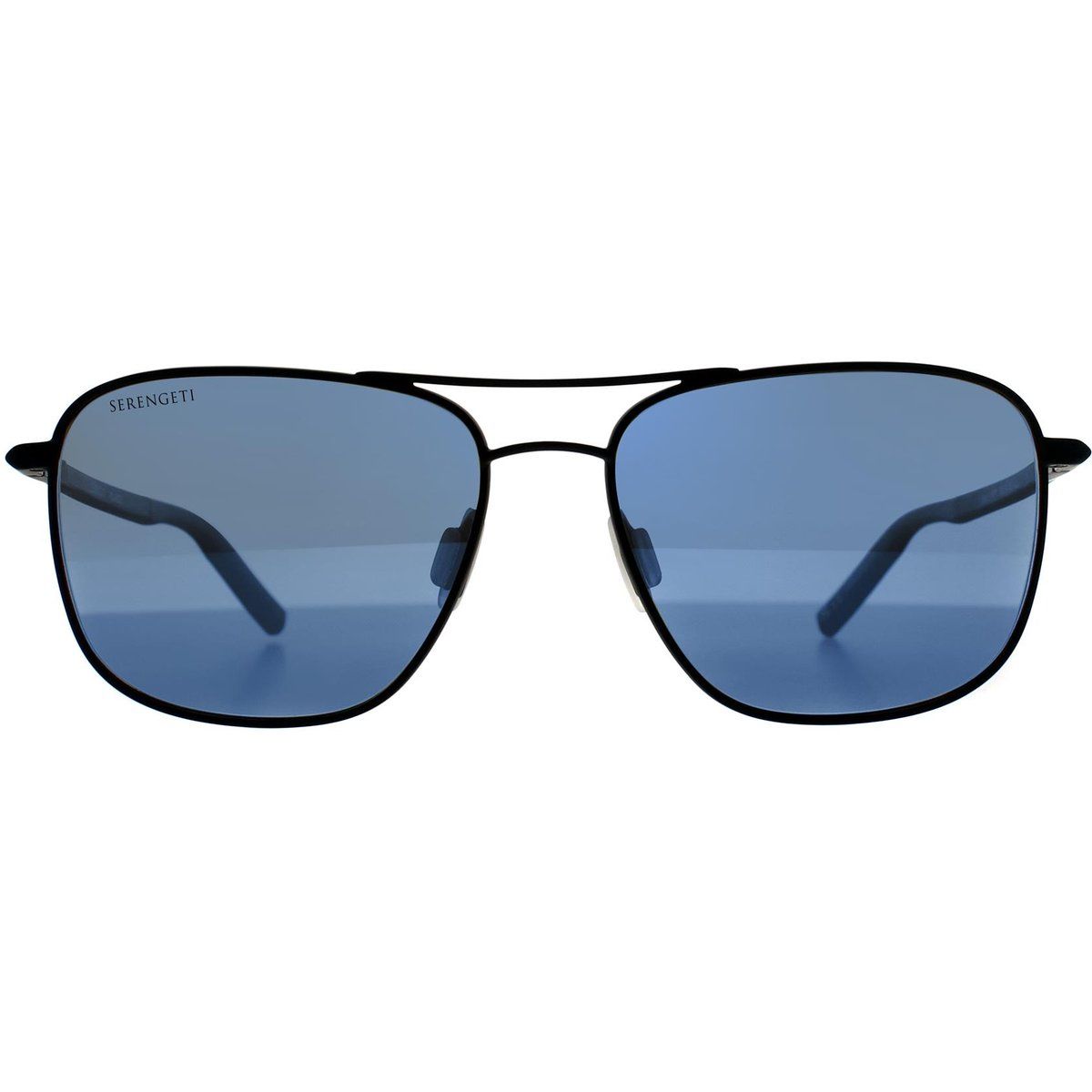 Matte schwarze Aviator Sonnenbrille