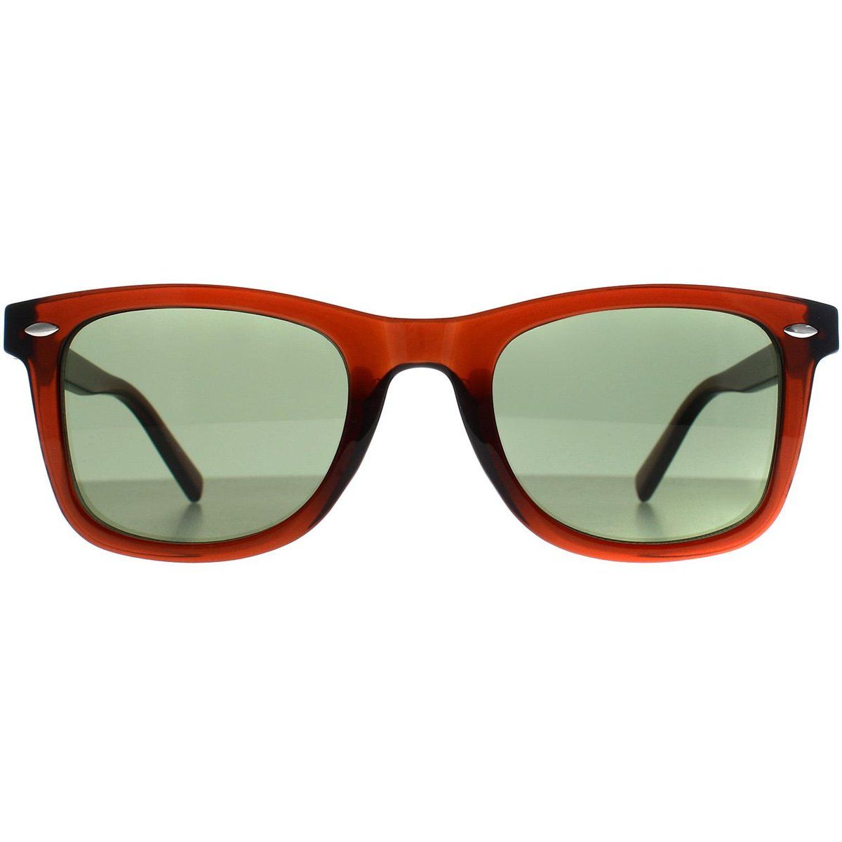 Quadratische Sonnenbrille Braun und Grün