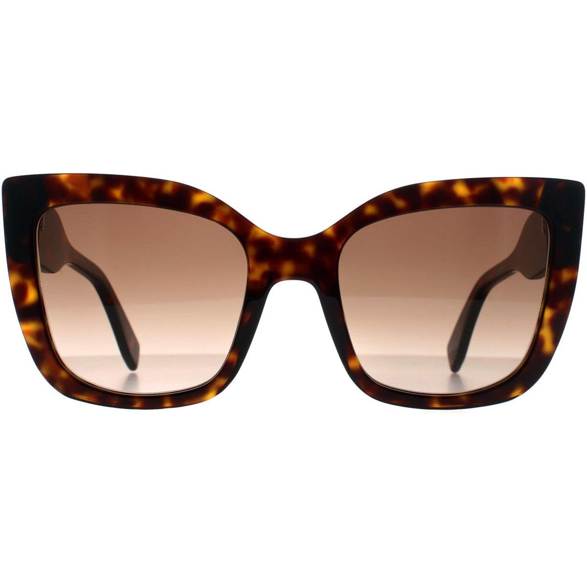 Eckige Cat-Eye-Sonnenbrille in Schildpattoptik
