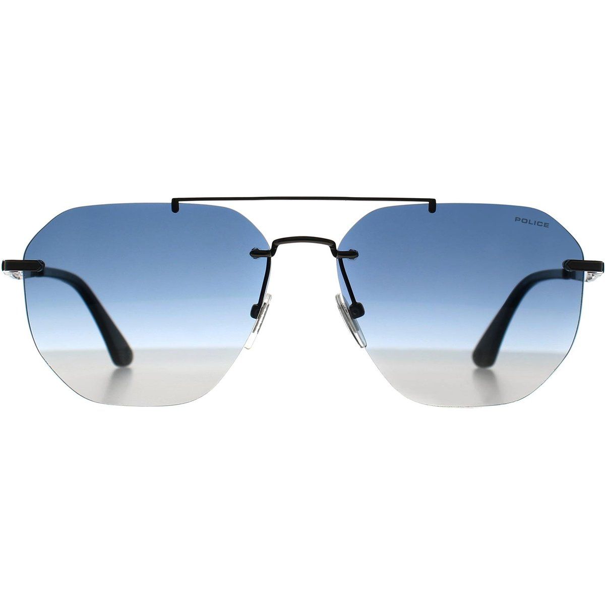 Randlose Sonnenbrille mit Farbverlauf