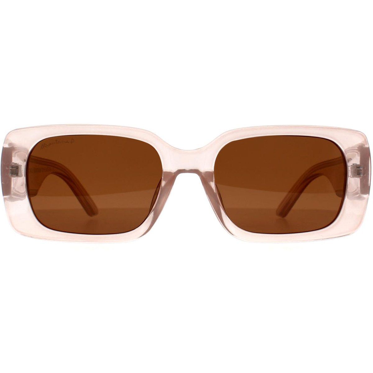 Rechteckige Sonnenbrille mit Kristallrahmen