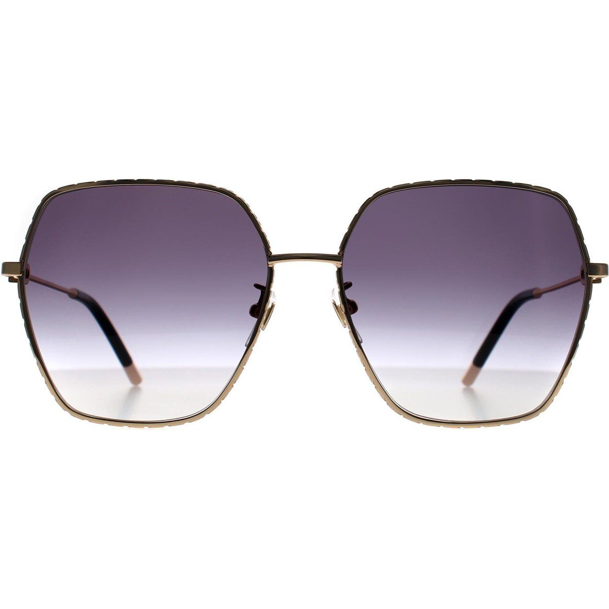 Übergroße Butterfly Sonnenbrille mit Farbverlaufsgläsern