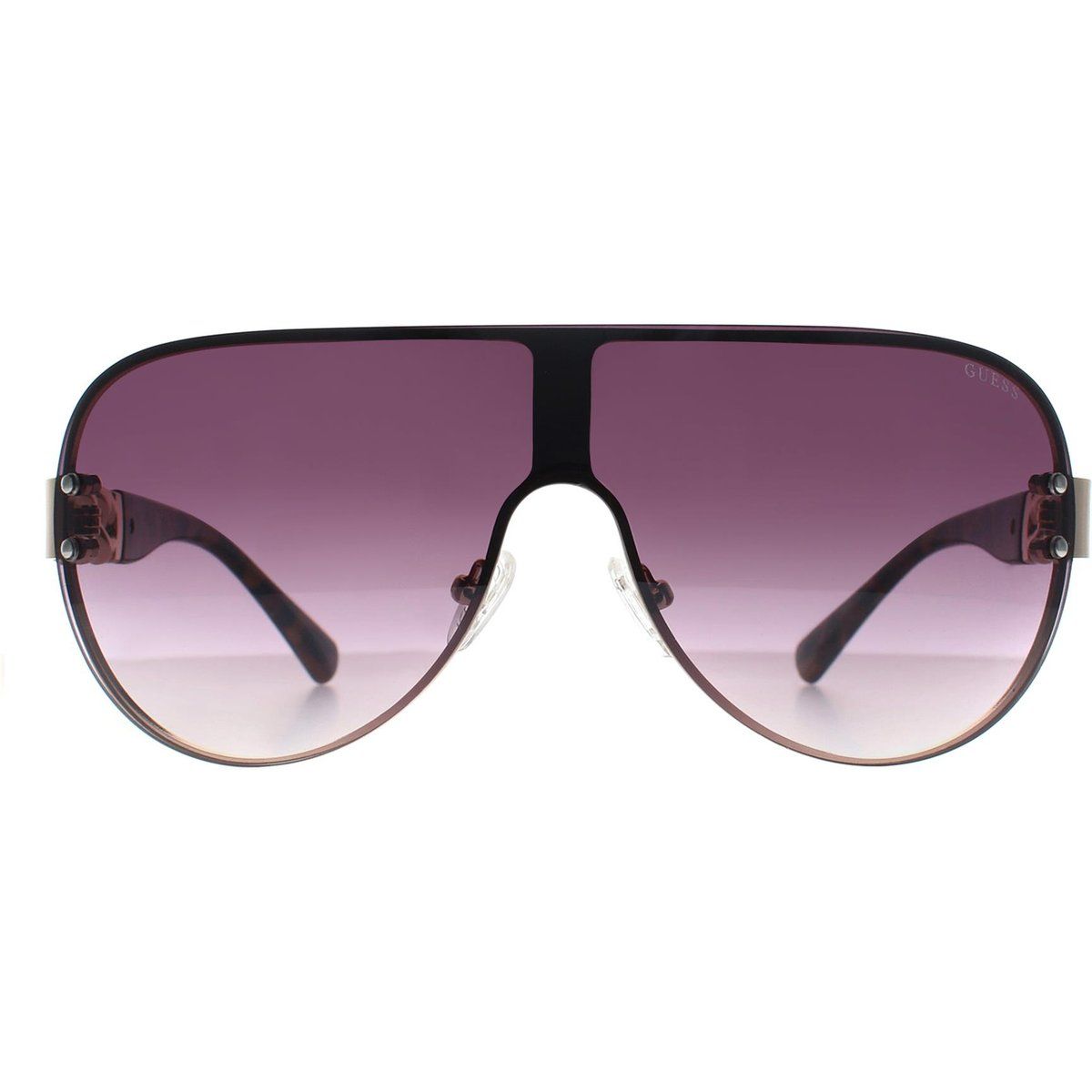 Übergroße Schild-Sonnenbrille mit Farbverlauf