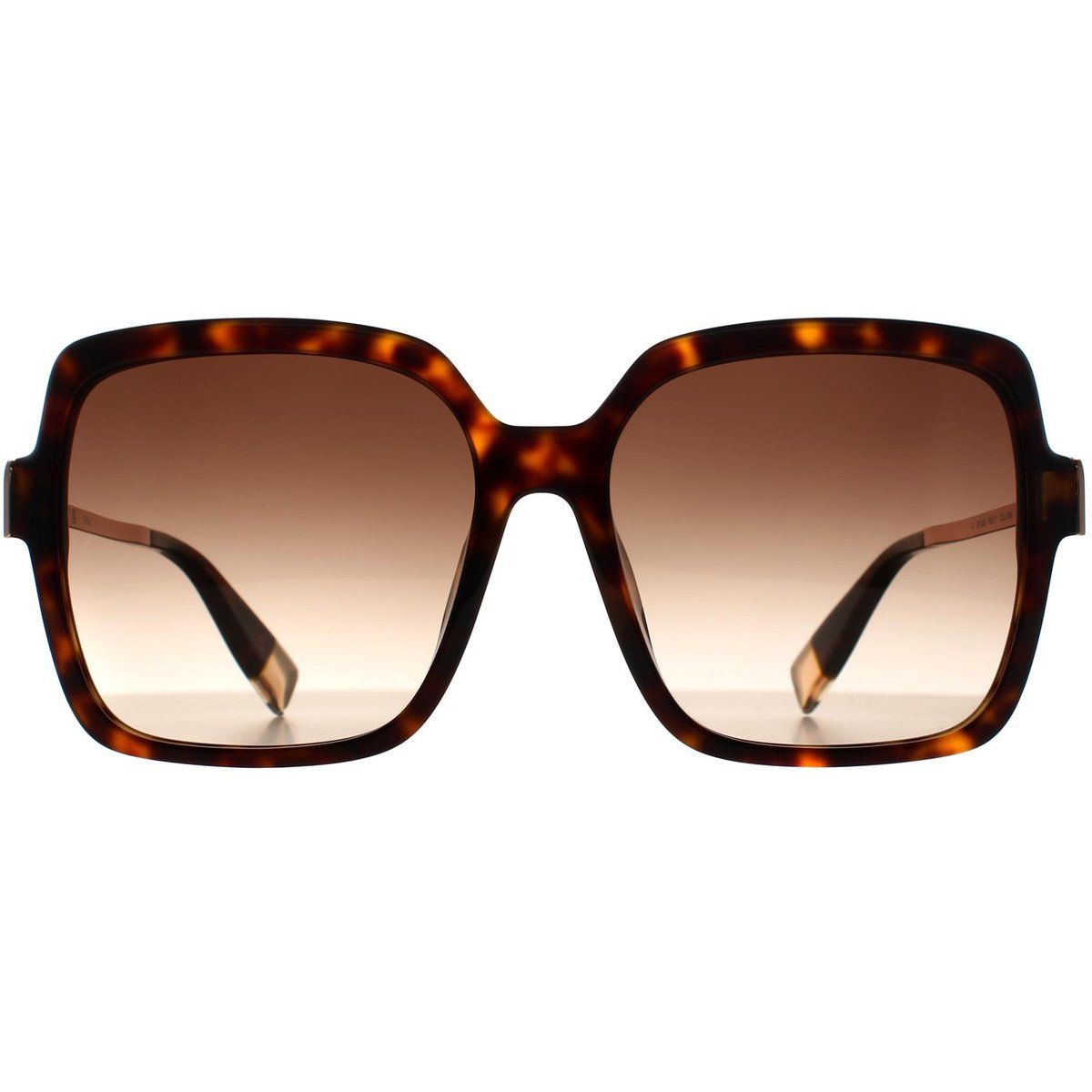 Eckige Oversize-Sonnenbrille mit Farbverlauf