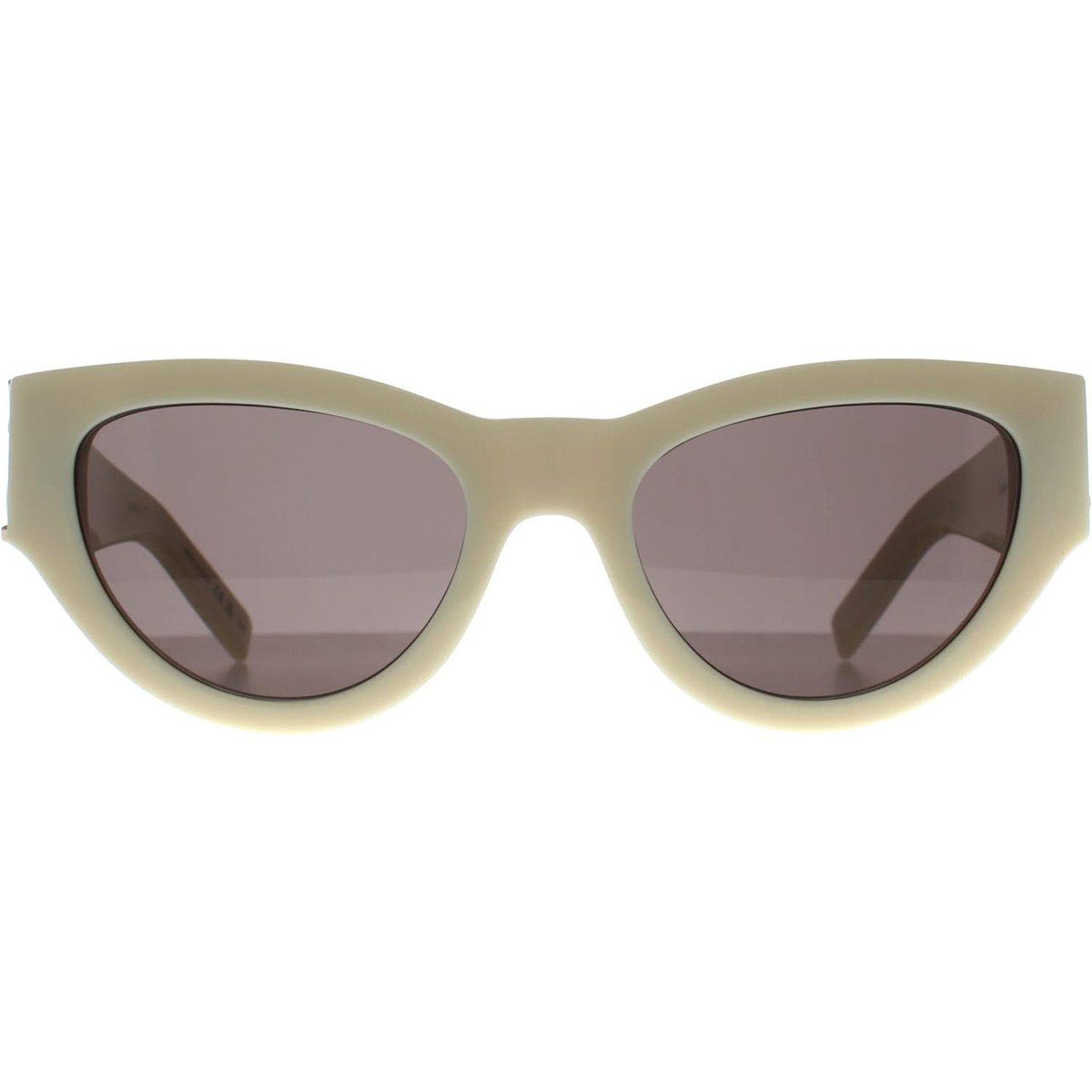 Elegante Cat-Eye-Sonnenbrille Elfenbein