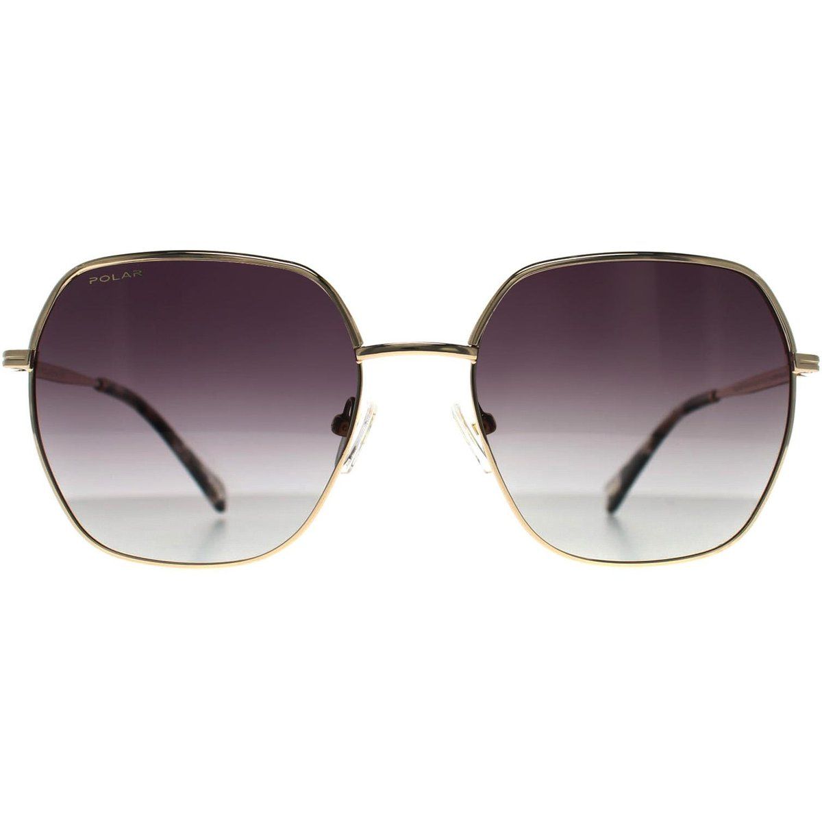 Quadratische Sonnenbrille mit Farbverlaufsgläsern