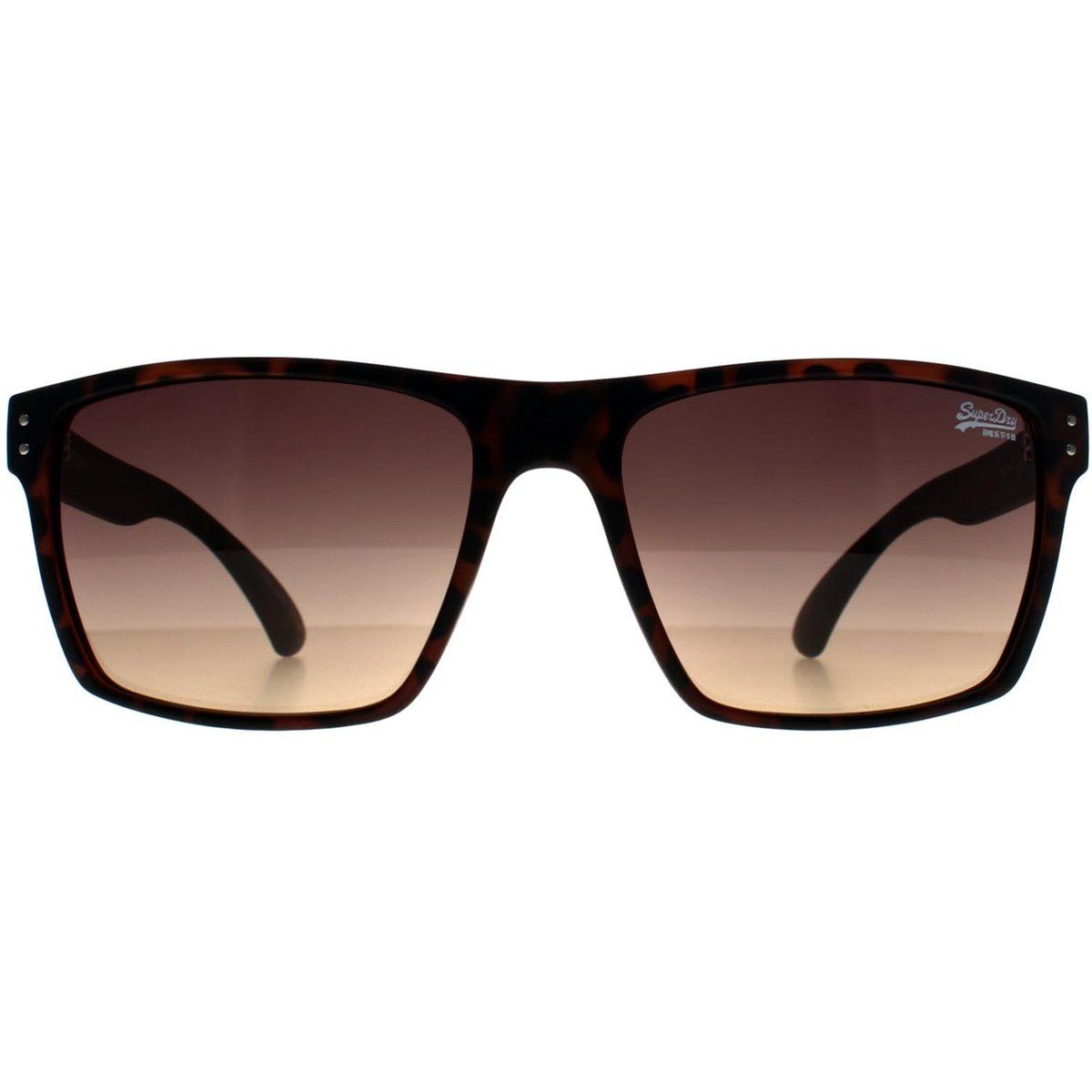 Quadratische Sonnenbrille Havanna Braun Rahmen