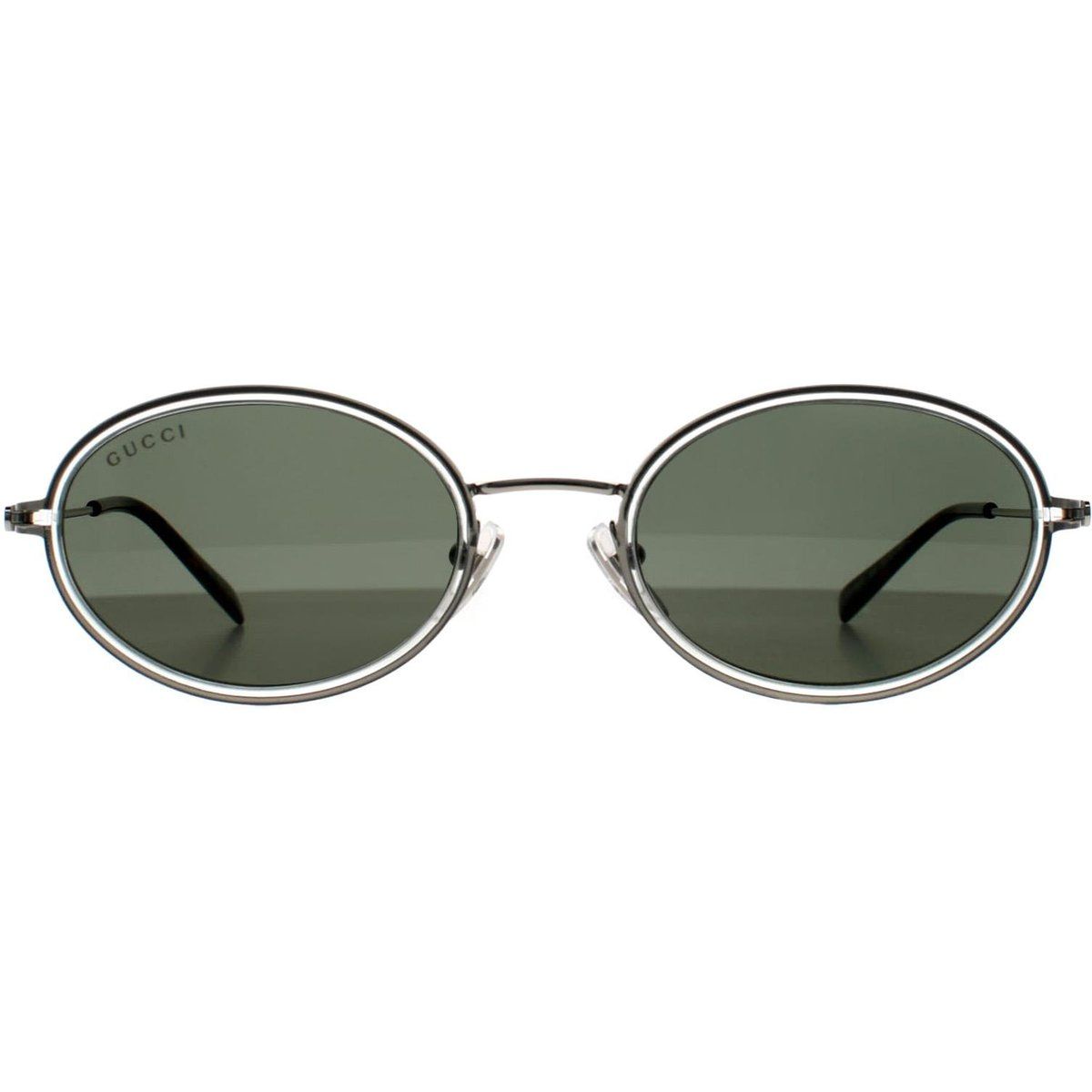 Runde Sonnenbrille mit Doppelrand-Detail