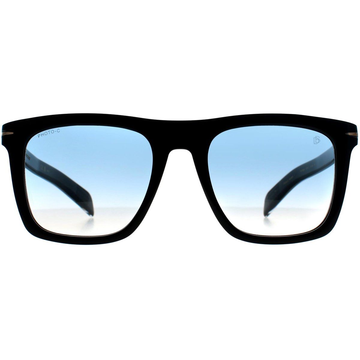 Sonnenbrille mit eckigem Rahmen und Farbverlaufsgläsern