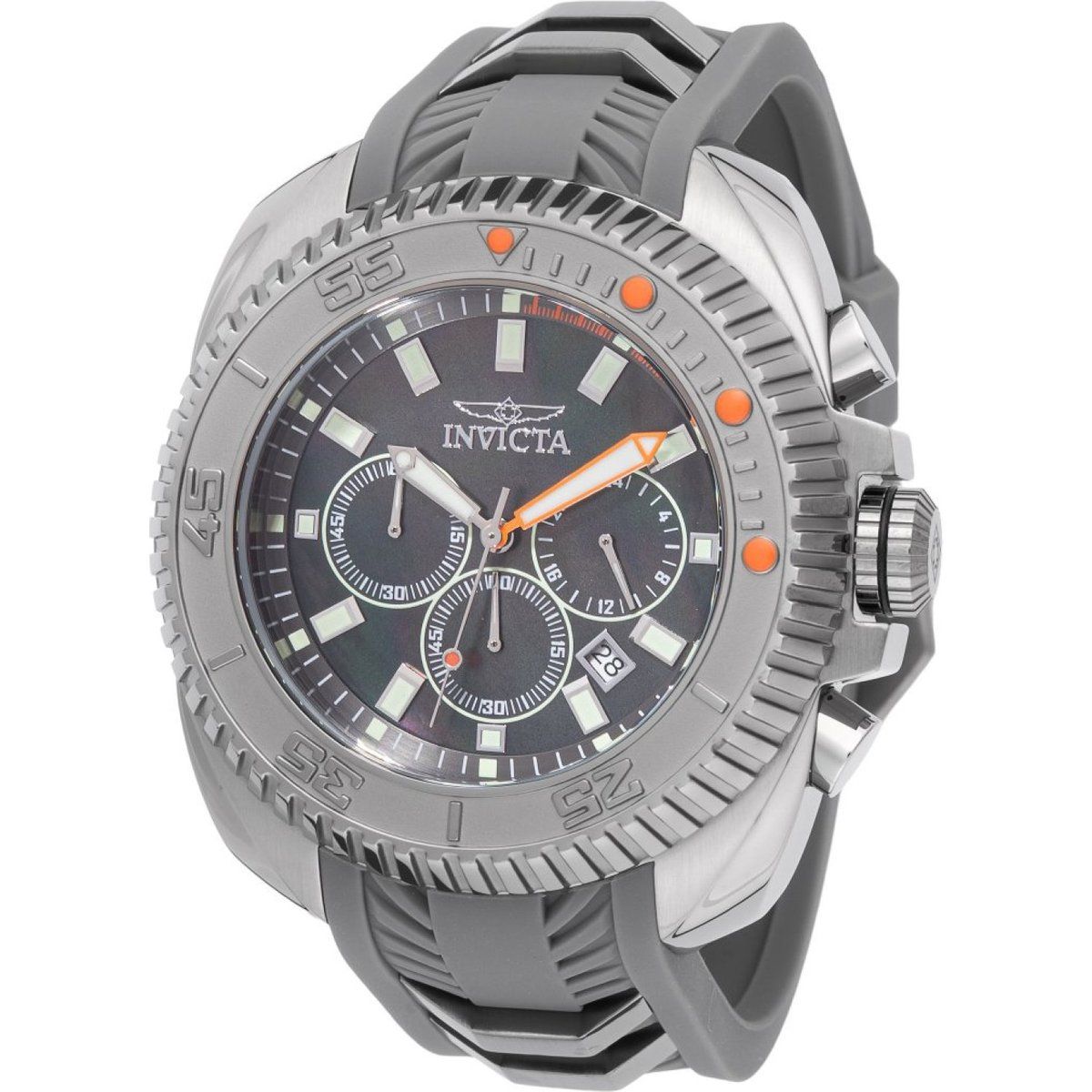 Herren Graue Chronograph Taucheruhr