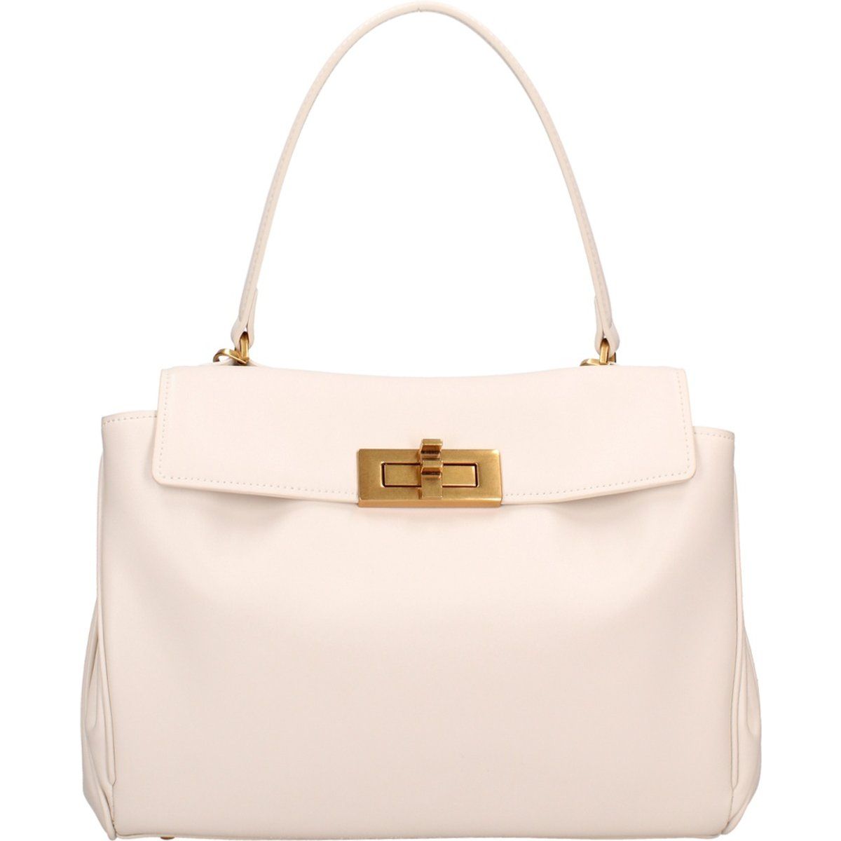 Elegante Lederhandtasche mit Henkel