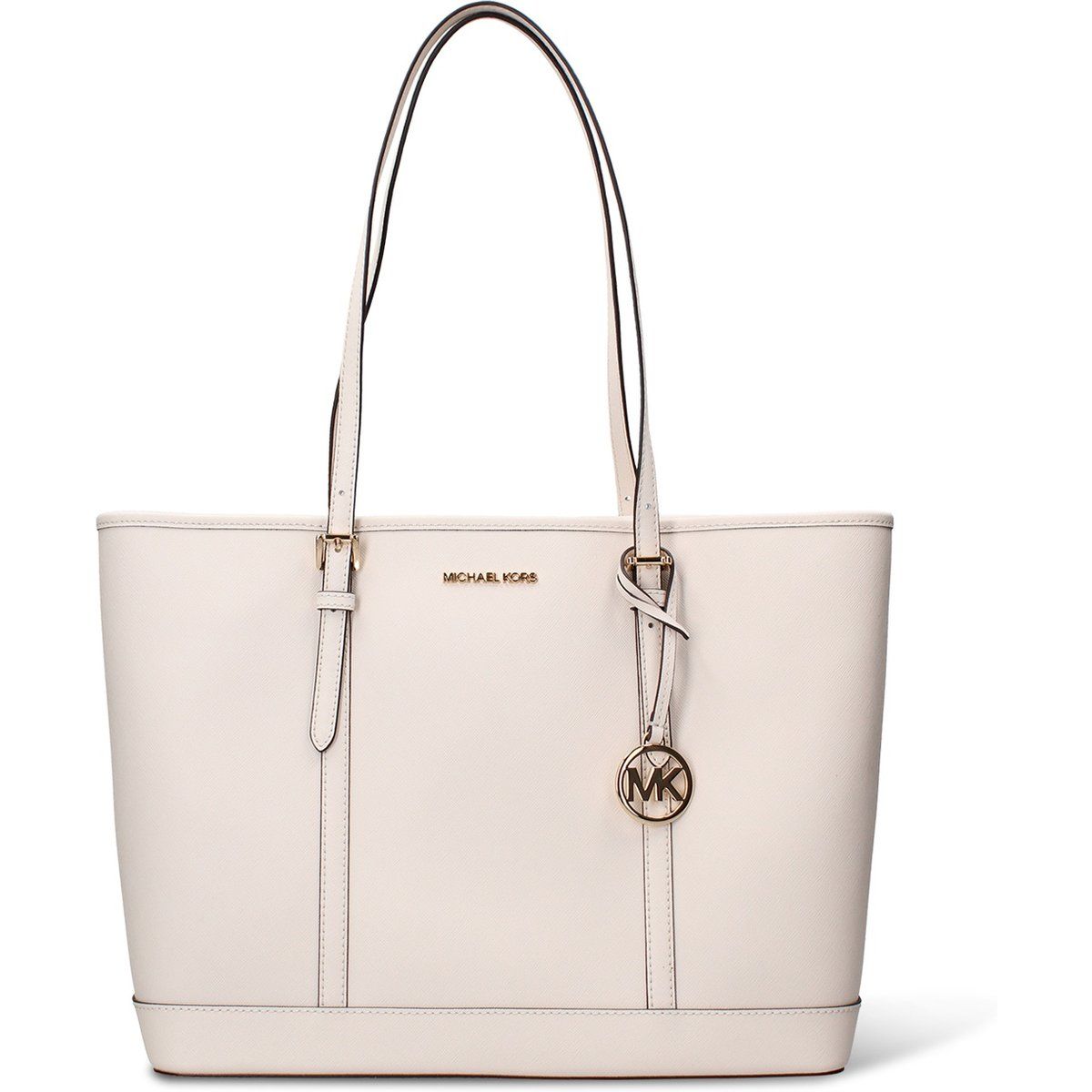 Elegante Tote Bag aus Leder mit Anhänger