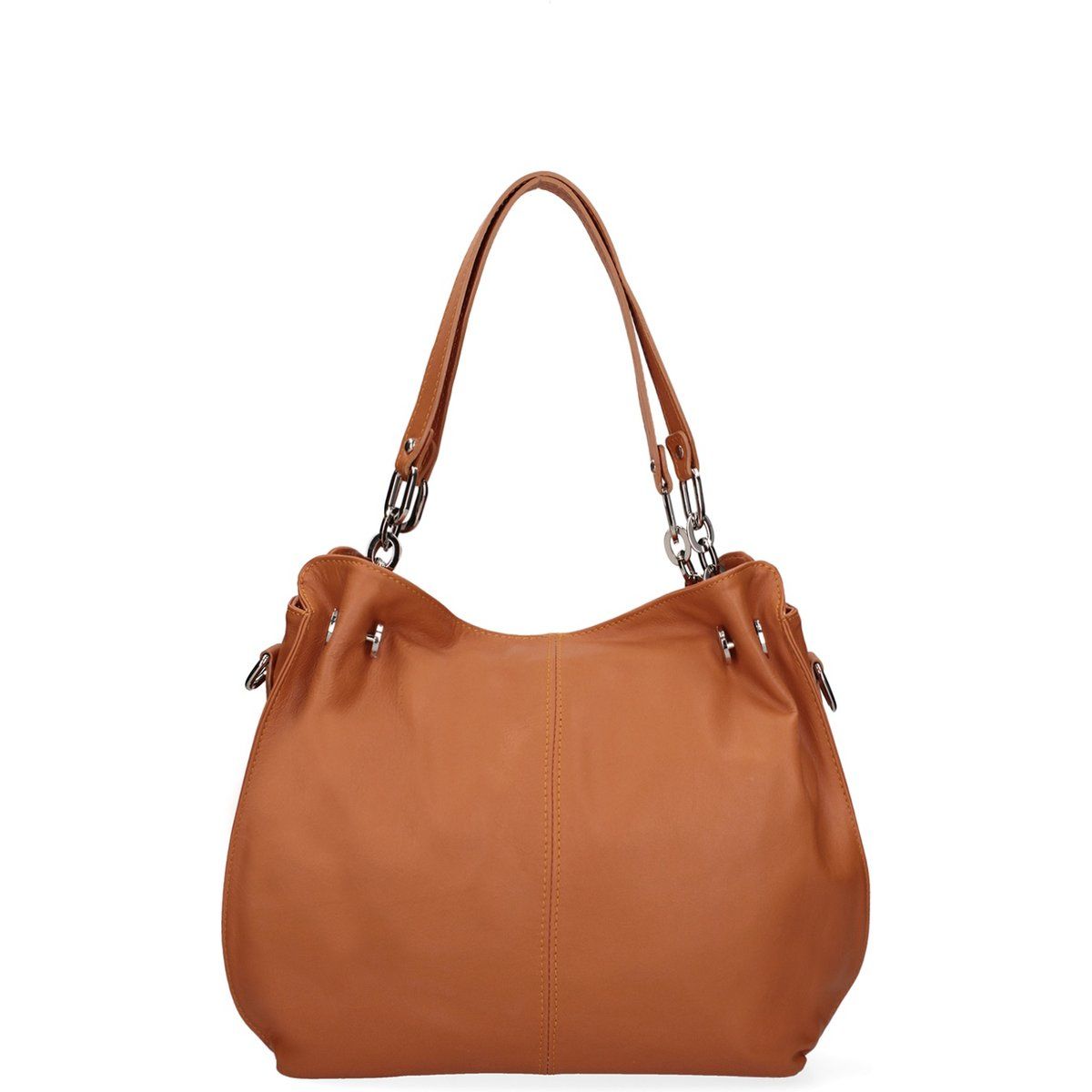 Ledertasche mit Kettendetail